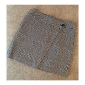 LOFT plaid Wrap Skirt